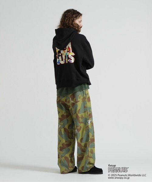 PEANUTS（ピーナッツ）の「《AVIREX × PEANUTS》PULLOVER PARKA / プルオーバーパーカー / ピーナッツ / アヴィレックス（パーカー・レディース・ブラック/パープル/ライトグレー・F）」の10枚目の写真