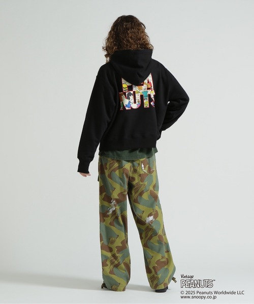 PEANUTS（ピーナッツ）の「《AVIREX × PEANUTS》PULLOVER PARKA / プルオーバーパーカー / ピーナッツ / アヴィレックス（パーカー・レディース・ブラック/パープル/ライトグレー・F）」の12枚目の写真