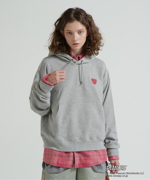 PEANUTS（ピーナッツ）の「《AVIREX × PEANUTS》PULLOVER PARKA / プルオーバーパーカー / ピーナッツ / アヴィレックス（パーカー・レディース・ブラック/パープル/ライトグレー・F）」の20枚目の写真