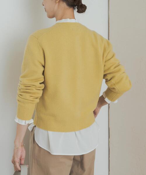 URBAN RESEARCH DOORS（アーバンリサーチドアーズ）の「コットンレーヨンリボンブラウス（シャツ/ブラウス・レディース・オフホワイト/チャコールグレー・MEDIUM）」の4枚目の写真