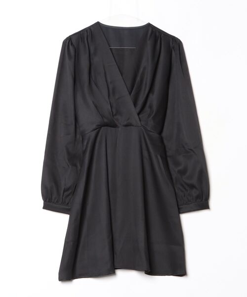 FREE STYLISTS（フリー スタイリスト）の「YUGA_YGMC　Draped Cache-Coeur Dress（ドレス・レディース・ベージュ/ブラック・FREE）」の11枚目の写真