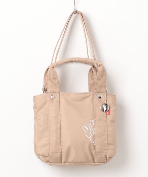 zucchero(ズッケロ)の「miffy ミッフィー ショルダーバッグ トートバッグ レディース 2wayバッグ マザーバッグ ナイロン かくれんぼミッフィー 62091(ショルダーバッグ・レディース・ベージュ/カーキ/ブラック/ピンク/ブラウン・FREE)」の1枚目の写真