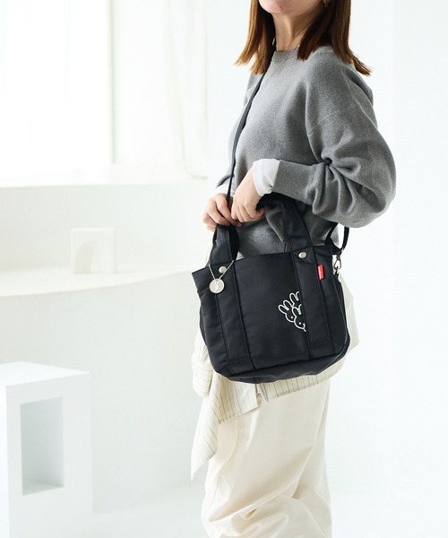 zucchero(ズッケロ)の「miffy ミッフィー ショルダーバッグ トートバッグ レディース 2wayバッグ マザーバッグ ナイロン かくれんぼミッフィー 62091(ショルダーバッグ・レディース・ベージュ/カーキ/ブラック/ピンク/ブラウン・FREE)」の18枚目の写真