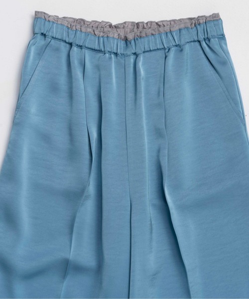 MAISON SPECIAL(メゾンスペシャル)の「Satin Skirt Pants / サテンスカートパンツ(その他パンツ・レディース・ブラック/ブルー/ボルドー・38/36)」の21枚目の写真