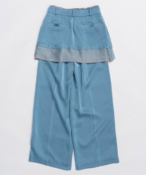 MAISON SPECIAL(メゾンスペシャル)の「Satin Skirt Pants / サテンスカートパンツ(その他パンツ・レディース・ブラック/ブルー/ボルドー・38/36)」の15枚目の写真