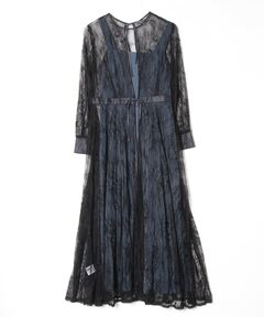 【ちかこま】anuans レースシャーリング ワンピース レースシャーリングワンピース（ワンピース）｜anuans（ア