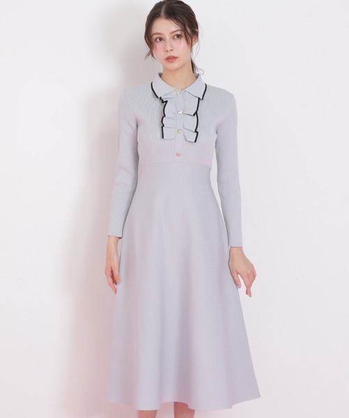 ◇フリルポロニットワンピース（ワンピース）｜JILL by JILL STUART