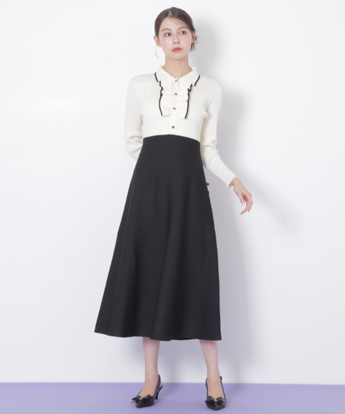 セール】◇フリルポロニットワンピース（ワンピース）｜JILL by JILL