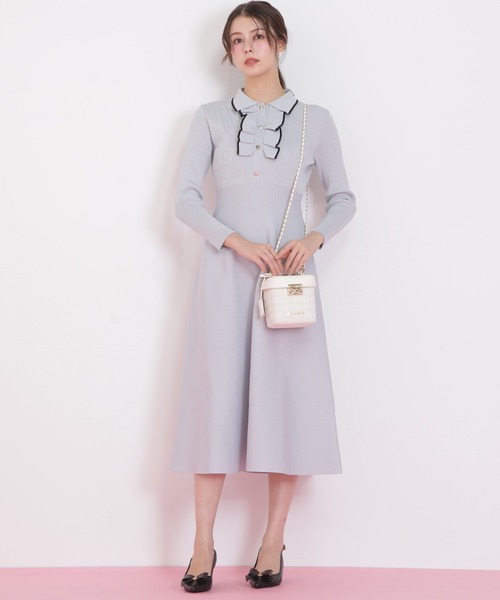 セール】◇フリルポロニットワンピース（ワンピース）｜JILL by JILL