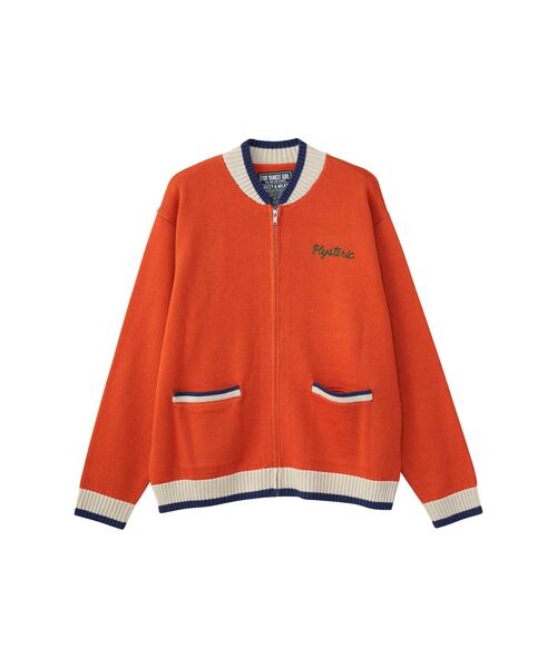 HYSTERIC GLAMOUR（ヒステリックグラマー）の「BORED MICHIGAN刺繍 ジャンパー（その他アウター・メンズ・オレンジ/ブラック/パープル・SMALL/MEDIUM/LARGE/X-LARGE）」の3枚目の写真