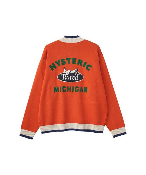 HYSTERIC GLAMOUR（ヒステリックグラマー）の「BORED MICHIGAN刺繍 ジャンパー（その他アウター・メンズ・オレンジ/ブラック/パープル・SMALL/MEDIUM/LARGE/X-LARGE）」の4枚目の写真