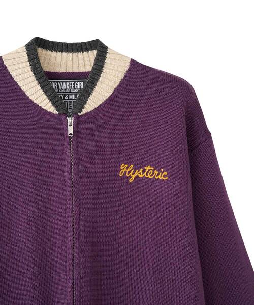 HYSTERIC GLAMOUR（ヒステリックグラマー）の「BORED MICHIGAN刺繍 ジャンパー（その他アウター・メンズ・オレンジ/ブラック/パープル・SMALL/MEDIUM/LARGE/X-LARGE）」の7枚目の写真