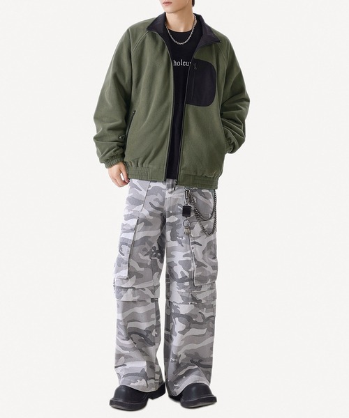 aimoha(アイモハ)の「リバーシブルナイロン×フリースジャケット/Reversible nylon and fleece jacket (SS)(ブルゾン・メンズ・ブラック/ブラウン/ホワイト・XX-LARGE/LARGE/X-LARGE)」の15枚目の写真