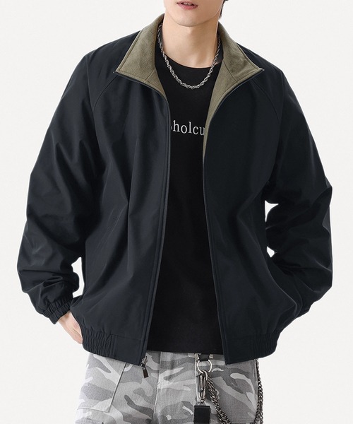 aimoha(アイモハ)の「リバーシブルナイロン×フリースジャケット/Reversible nylon and fleece jacket (SS)(ブルゾン・メンズ・ブラック/ブラウン/ホワイト・XX-LARGE/LARGE/X-LARGE)」の19枚目の写真
