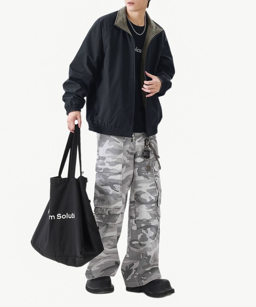 aimoha(アイモハ)の「リバーシブルナイロン×フリースジャケット/Reversible nylon and fleece jacket (SS)(ブルゾン・メンズ・ブラック/ブラウン/ホワイト・XX-LARGE/LARGE/X-LARGE)」の16枚目の写真