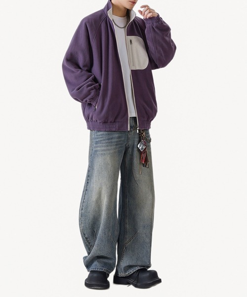 aimoha(アイモハ)の「リバーシブルナイロン×フリースジャケット/Reversible nylon and fleece jacket (SS)(ブルゾン・メンズ・ブラック/ブラウン/ホワイト・XX-LARGE/LARGE/X-LARGE)」の6枚目の写真