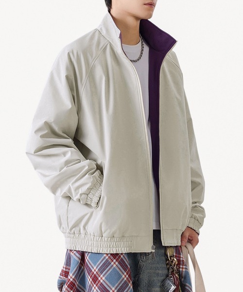 aimoha(アイモハ)の「リバーシブルナイロン×フリースジャケット/Reversible nylon and fleece jacket (SS)(ブルゾン・メンズ・ブラック/ブラウン/ホワイト・XX-LARGE/LARGE/X-LARGE)」の9枚目の写真