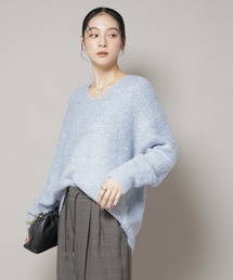 NANO universe | ウールフェザーVネックニットプルオーバー(ニット/セーター)