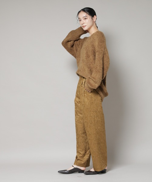 NANO universe（ナノユニバース）の「ウールフェザーVネックニットプルオーバー（ニット/セーター・レディース・オフホワイト/ライトブルー/カーキブラウン・FREE）」の15枚目の写真