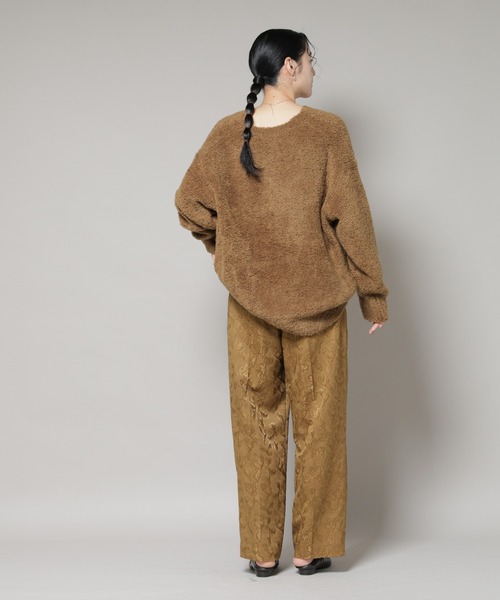 NANO universe（ナノユニバース）の「ウールフェザーVネックニットプルオーバー（ニット/セーター・レディース・オフホワイト/ライトブルー/カーキブラウン・FREE）」の16枚目の写真