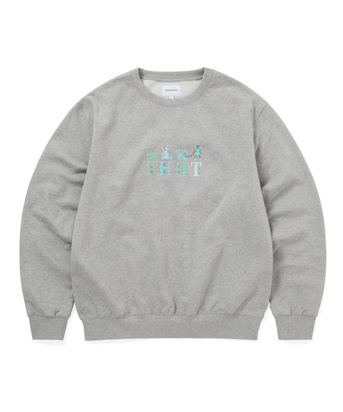 thisisneverthat(ディスイズネバーザット)の「THAT Embroidered Crewneck(スウェット・メンズ・ブラック/ダークグレー/ダークパープル・M/L/XL/S)」の3枚目の写真