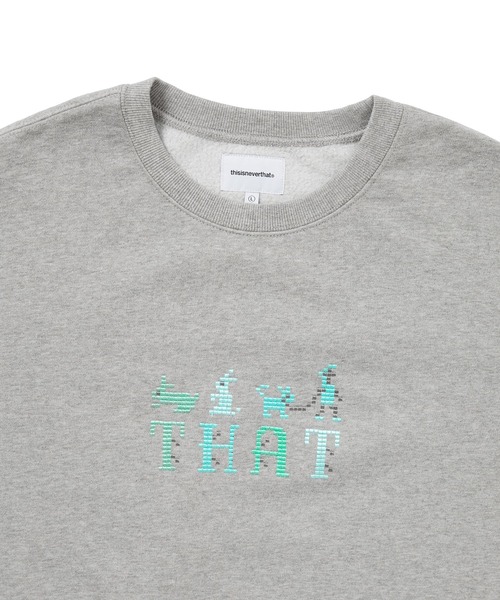 thisisneverthat(ディスイズネバーザット)の「THAT Embroidered Crewneck(スウェット・メンズ・ブラック/ダークグレー/ダークパープル・M/L/XL/S)」の7枚目の写真