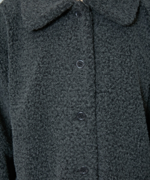 PUBLUX(パブリュクス)の「PUBLUX/パブリュクス ボア ハーフコート 限定展開(その他アウター・レディース・ライトグレー/チャコールグレー・フリ-)」の11枚目の写真