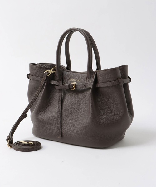 CHRISTIAN VILLA(クリスチャンヴィラ)の「タックベルトトートバッグ(M)6308【CHRISTIAN VILLA/クリスチャンヴィラ】(トートバッグ・レディース・ブラウン・フリー)」の8枚目の写真