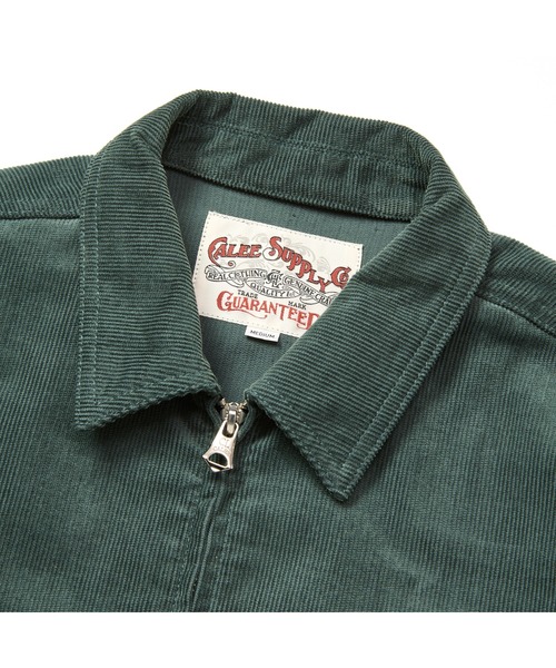 CALEE(キャリー)の「CAL NT LOGO CORDUROY SWINGTOP(ブルゾン・メンズ・グリーン/ブラック・LARGE/MEDIUM/X-LARGE)」の5枚目の写真