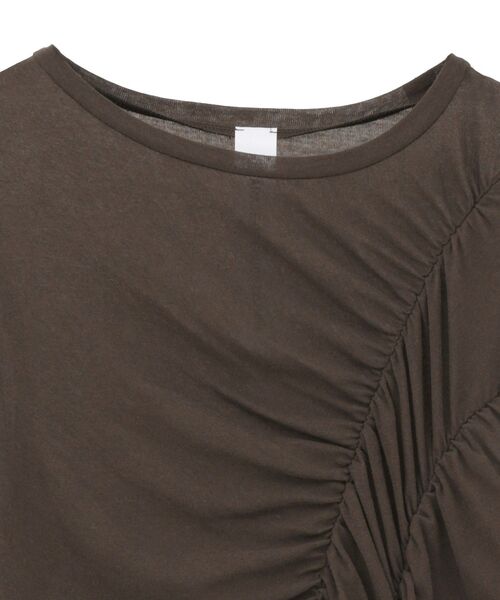 GARAGE OF GOOD CLOTHING（ガレージオブグッドクロージング）の「【日本製】シアーシャーリングプルオーバー（Tシャツ/カットソー・レディース・ブラウン/ホワイト・FREE）」の21枚目の写真