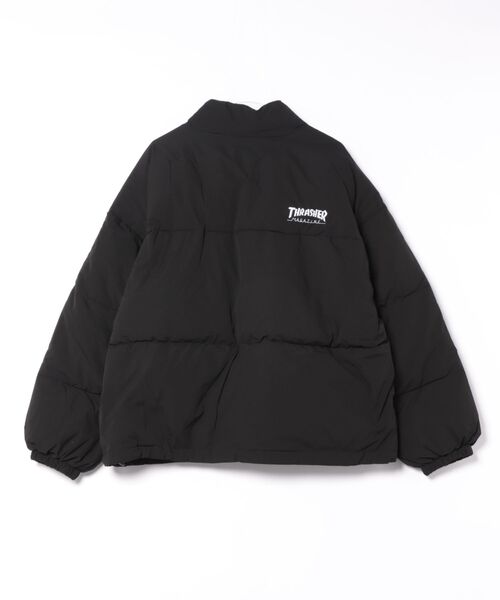 THRASHER（スラッシャー）の「HOMETOWN emb PUFFER JACKET/THRASHER スラッシャー 刺繍 防寒 アウター ストリート スケーター（その他アウター・メンズ・ブラック・MEDIUM/LARGE/X-LARGE）」の2枚目の写真