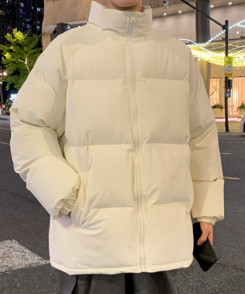 SHEPP(シープ)の「ベーシックスタンドネック中綿ジャケット(ダウンジャケット/コート・メンズ・アイボリー/カーキ/ブラック/ブラウン/グレー・L/M)」の10枚目の写真
