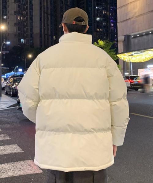 SHEPP(シープ)の「ベーシックスタンドネック中綿ジャケット(ダウンジャケット/コート・メンズ・アイボリー/カーキ/ブラック/ブラウン/グレー・L/M)」の11枚目の写真