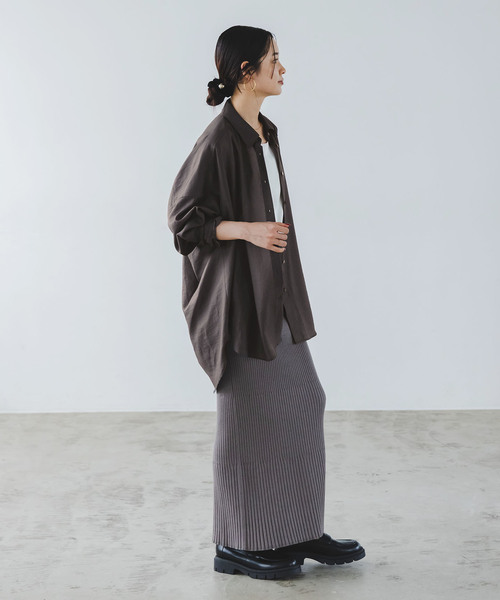 セール】《追加》イージーケアルーズドレープシャツ（シャツ/ブラウス