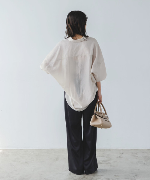 セール】《追加》イージーケアルーズドレープシャツ（シャツ/ブラウス