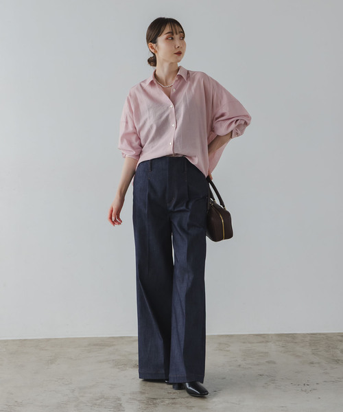 NOBLE イージーケアルーズドレープシャツ 追加》イージーケアルーズドレープシャツ（シャツ/ブラウス）｜NOBLE