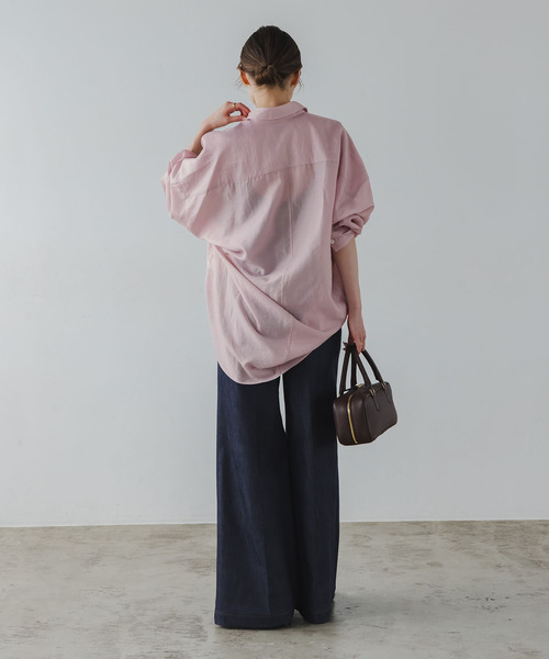 追加》イージーケアルーズドレープシャツ（シャツ/ブラウス）｜NOBLE