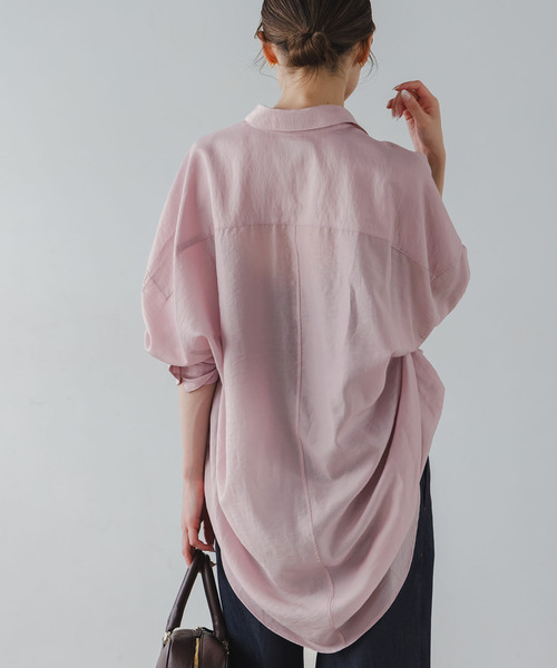 セール】《追加》イージーケアルーズドレープシャツ（シャツ/ブラウス