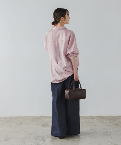 追加》イージーケアルーズドレープシャツ（シャツ/ブラウス）｜NOBLE