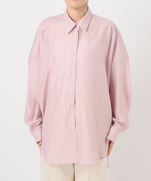 追加》イージーケアルーズドレープシャツ（シャツ/ブラウス）｜NOBLE