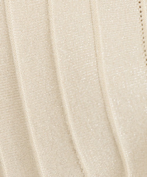 TRUDEA（トルディア）の「地柄ストライプラメニット（ニット/セーター・レディース・グレイッシュブルー/ベージュ/ホワイト/ライトグレー・MEDIUM）」の19枚目の写真