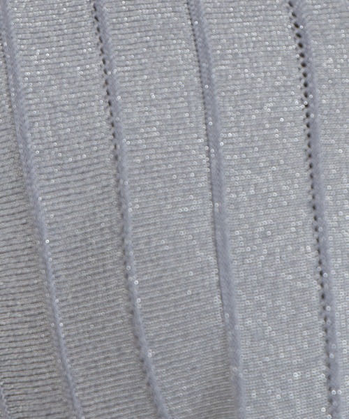 TRUDEA（トルディア）の「地柄ストライプラメニット（ニット/セーター・レディース・グレイッシュブルー/ベージュ/ホワイト/ライトグレー・MEDIUM）」の20枚目の写真