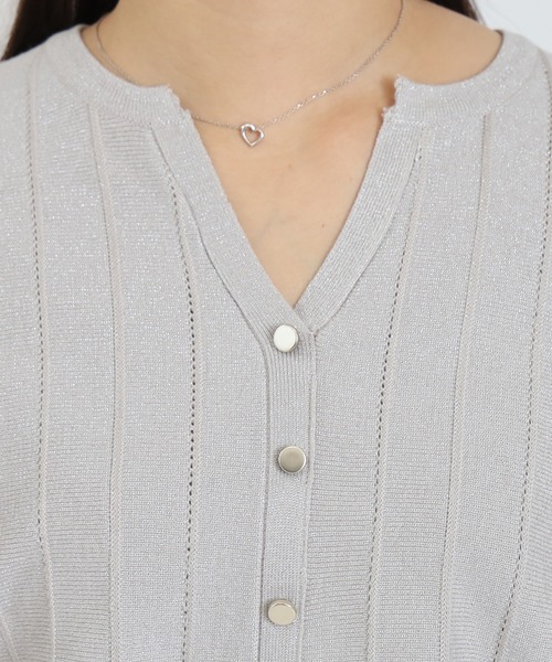 TRUDEA（トルディア）の「地柄ストライプラメニット（ニット/セーター・レディース・グレイッシュブルー/ベージュ/ホワイト/ライトグレー・MEDIUM）」の17枚目の写真