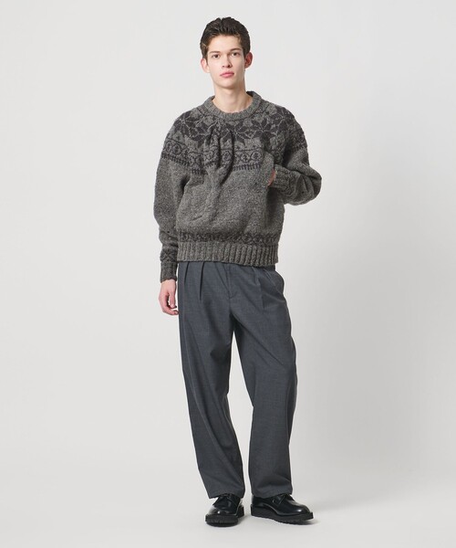 UNITED ARROWS & SONS（ユナイテッドアローズアンドサンズ）の「＜pillings for UNITED ARROWS & SONS＞ nordic sweater/ニット（ニット/セーター・メンズ・グレー系・FREE）」の4枚目の写真