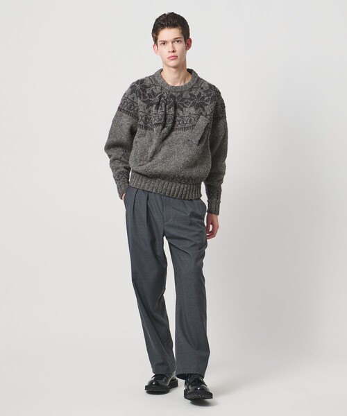 UNITED ARROWS & SONS（ユナイテッドアローズアンドサンズ）の「＜pillings for UNITED ARROWS & SONS＞ nordic sweater/ニット（ニット/セーター・メンズ・グレー系・FREE）」の6枚目の写真