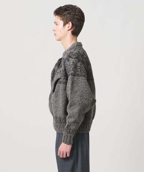 UNITED ARROWS & SONS（ユナイテッドアローズアンドサンズ）の「＜pillings for UNITED ARROWS & SONS＞ nordic sweater/ニット（ニット/セーター・メンズ・グレー系・FREE）」の9枚目の写真