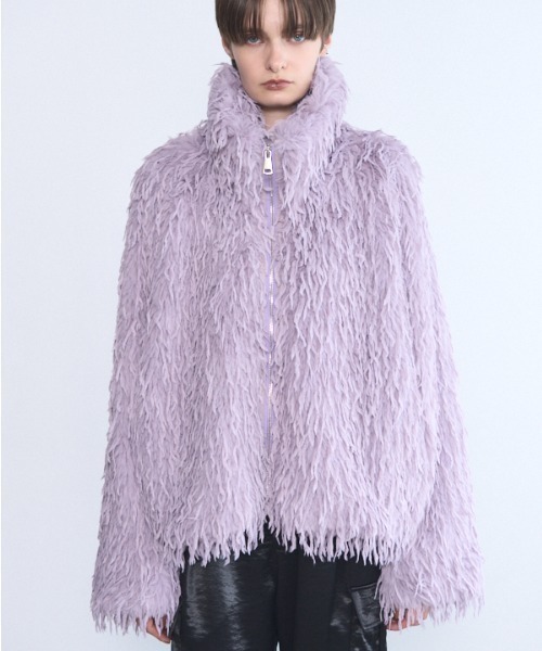 Muel Chic(ミュエルシック)の「Foster fur coat フォスターファーコート(その他アウター・レディース・ブラック/ベージュ/ラベンダー・FREE)」の1枚目の写真