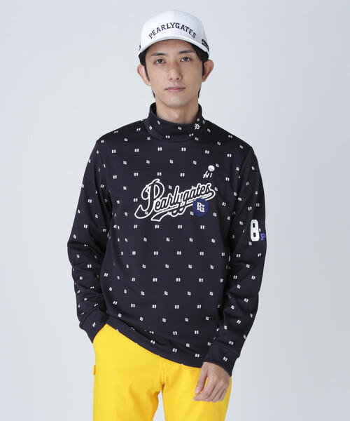 セール】鹿の子ダンボールゼブラ長袖ハイネックカットソー ＜PG89ロゴ