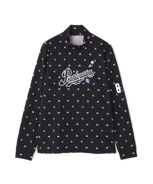 セール】鹿の子ダンボールゼブラ長袖ハイネックカットソー ＜PG89ロゴ