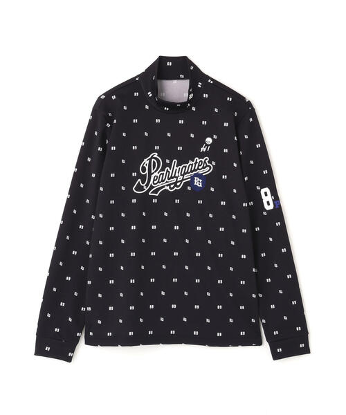 セール】鹿の子ダンボールゼブラ長袖ハイネックカットソー ＜PG89ロゴ